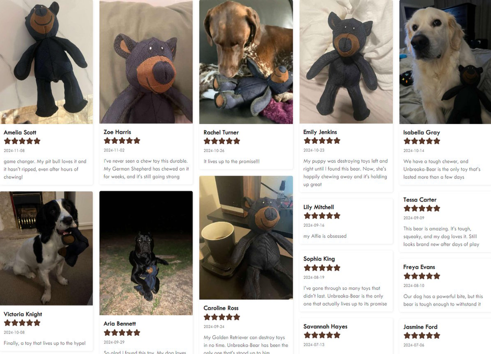 🔥Last Day 49% OFF🧸2026 New Unbreakable Bear for strong chewers